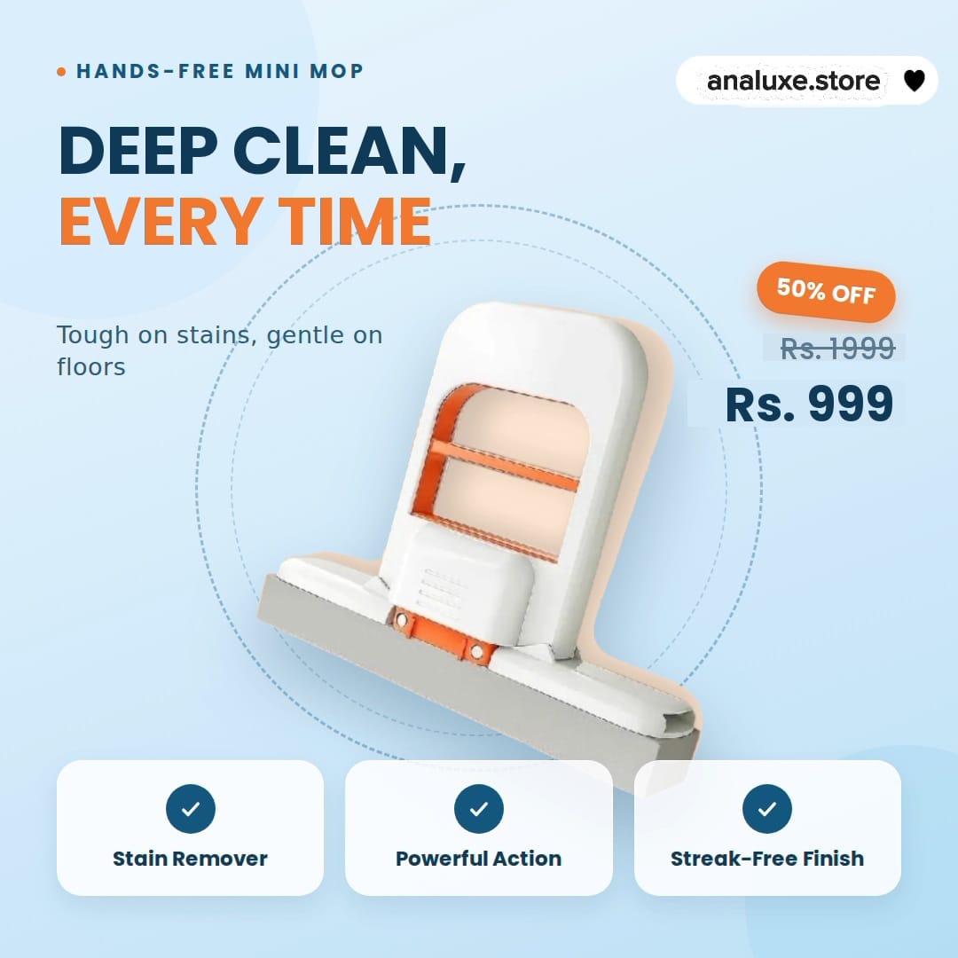 360° Mini Cleaning Mop | Compact & Super Absorbent | Free Delivery