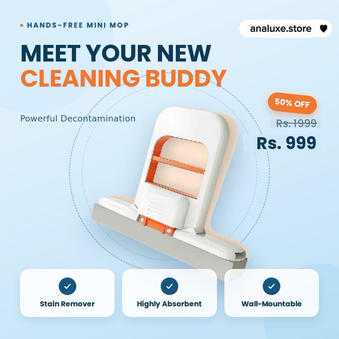 360° Mini Cleaning Mop | Compact & Super Absorbent | Free Delivery